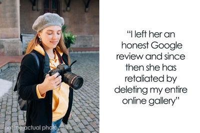 Woman Leaves Bad Review On Wedding Photographer, Gets All The Photos Taken Away