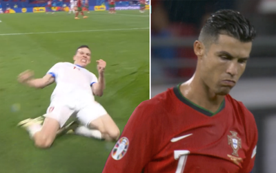 WATCH: Czech Republic just had the most PERFECT celebration at Euro 2024 - and Cristiano Ronaldo is furious