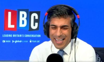 Sunak’s never-ending apology on LBC phone-in elicits a sea of grimaces