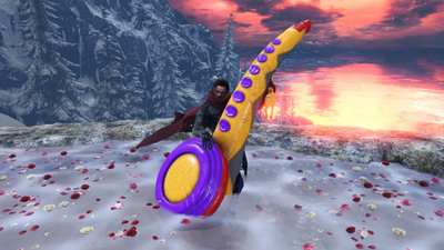 Monster Hunters can now flatten everything with the Sax-a-Boom, a toy instrument best-known for a Jack Black skit