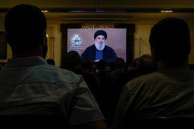 The leader of Lebanon's militant Hezbollah group warns archenemy Israel against wider war