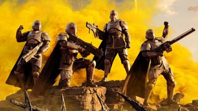 'It's done on our end': Helldivers 2's infamous review bomb cape is ready, but Arrowhead is looking for 'the right time to release it'