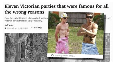 Herald Sun uses photoshopped image of Ben Cousins in article for no apparent reason