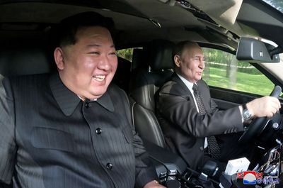 Putin and Kim take each other for a spin in Aurus limousine