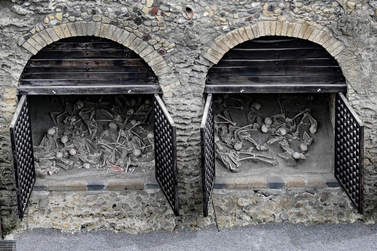 Ancient Roman beach buried by Mount Vesuvius eruption…