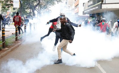 Kenya police use tear gas, water cannon as hundreds protest over tax hikes