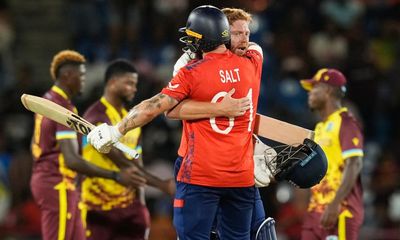 England reignite T20 title defence with commanding win over West Indies