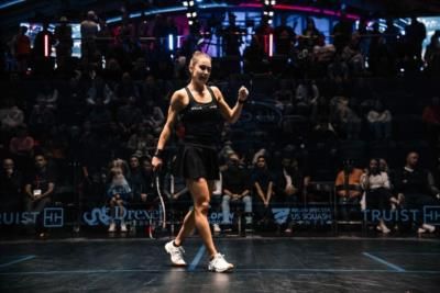 Nele Gilis: Dominating The Squash Court In Stylish Black Attire