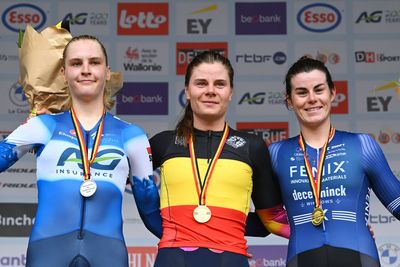 Lotte Kopecky wins sixth consecutive elite women's Belgian time trial title