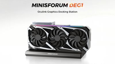 Minisforum DEG1 eGPU dock launched at $99 — open-air device supports up to RTX 4090 and OCuLink connections