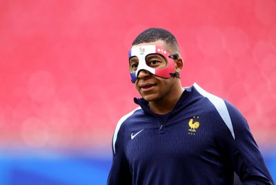 France hopeful masked Mbappé will play as he trains to face Netherlands in Euro 2024