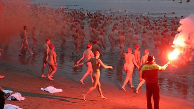 'Don't overthink it': thousands take nippy solstice dip