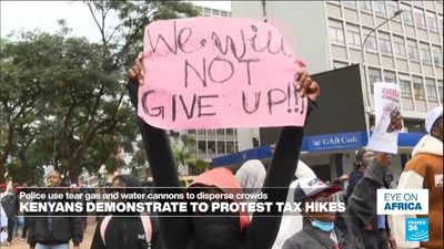 Thousands of young Kenyans protest tax hikes
