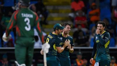 T20 World Cup: Pat Cummins' hat-trick, David Warner's fifty star in Australia's win over Bangladesh in rain-hit Antigua