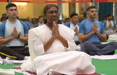 "Yoga is India's unique gift to humanity": President Murmu on 10th International Day of Yoga