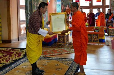 Bhutan king gets 7 honorary Thai degrees