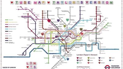 Taylor Swift Tube map released in honour of singer as London hosts Wembley shows