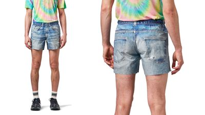 These denim running shorts are not what they seem