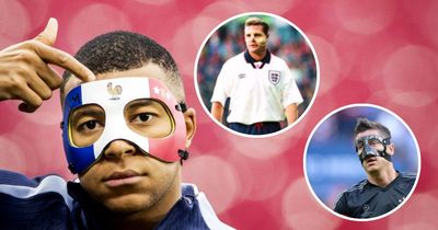 Footballers who wore masks, a list Kylian Mbappe joined at Euro 2024