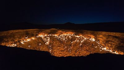 Gates of Hell: Turkmenistan's methane-fueled fire pit that has been burning since 1971