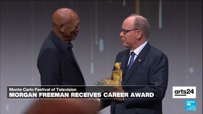 Morgan Freeman honoured at Monte-Carlo Television Festival