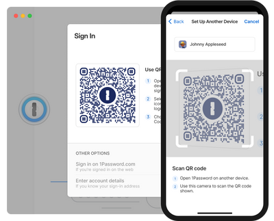 1Password introduces recovery codes and QR-code sign in