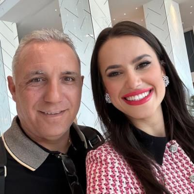 Capturing A Joyful Moment: Kristiyana Yordanova With Hristo Stoitchkov