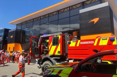 Fire breaks out in McLaren F1 motorhome in Barcelona