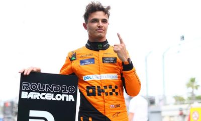 Lando Norris edges out Max Verstappen to take Spanish Grand Prix pole