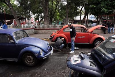 In Mexico City’s steep neighborhood the Volkswagen Beetle is king