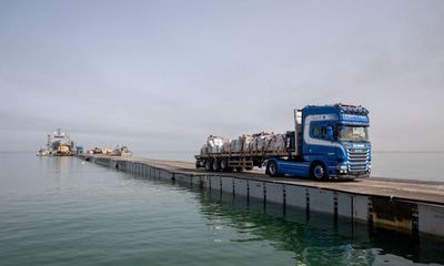 ‘They miscalculated’: Gaza’s floating aid pier failing to deliver in rough seas