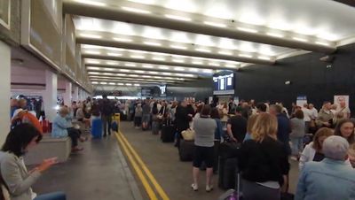 Travel chaos at Manchester Airport after major power cut halts all flights at two terminals