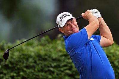 Padraig Harrington is looking for a third straight Dick’s Open title on Sunday