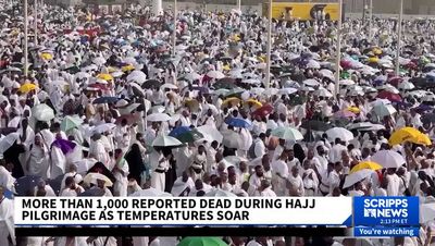 More than 1,300 people die during Hajj pilgrimage in scorching 50C heat