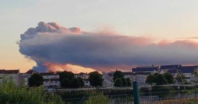 Fire services tackling huge blaze in industrial area in Paisley