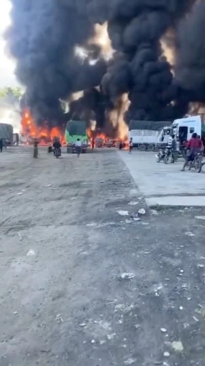 Tanker Truck Explosion Leaves Two Critically Injured Near Giddings, Texas