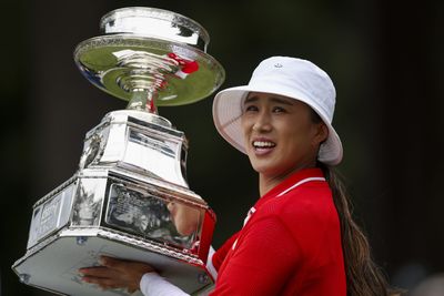 Mobbed by friends and competitors, Amy Yang gets first major victory at 2024 KPMG Women’s PGA Championship