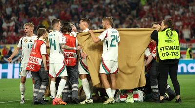 Euro 2024: Hungary's Barnabas Varga stretchered off after horrific collision against Scotland
