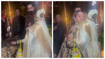Sonakshi Sinha and Zaheer Iqbal's wedding bash: Aditi Rao Hydari touches Rekha's feet, accompanies her to car with fiance Siddharth - WATCH