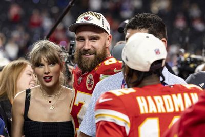 Travis Kelce reveals how the Taylor Swift effect helped grow his podcast business from dog food ads to being able to choose sponsors