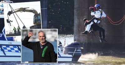 Trio charged after climate protest above Hunter River