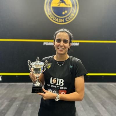 Celebrating Success: Nour El Tayeb's Trophy Moment