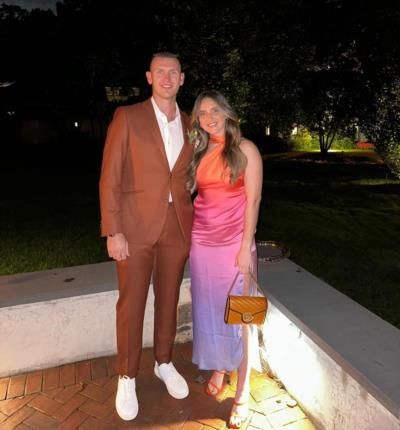 Nick Margevicius And Partner: Stylish Elegance In Night Celebration