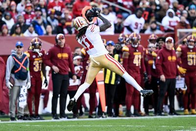Report: 49ers and Commanders had discussions regarding wide receiver Brandon Aiyuk