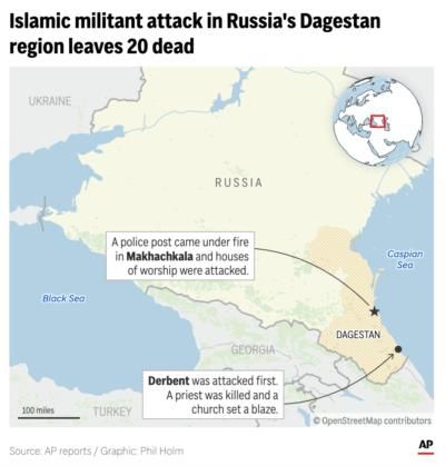Islamic Militants Attack In Dagestan Leaves 21 Dead