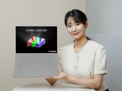 Two Is Better Than One: LG Starts Production of 13-inch Tandem OLED Display for Laptops