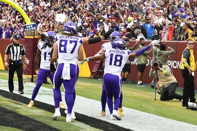 Where did PFF rank the Vikings WR group among others in the NFL?