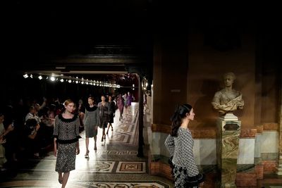 Chanel goes to the opera in a gleaming but designer-less couture collection