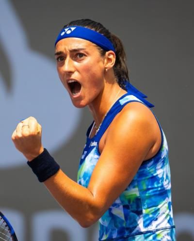 Caroline Garcia Triumphs In Tennis Match Celebration