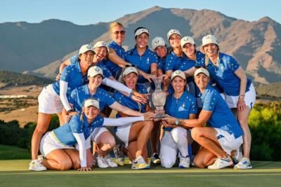 Georgia Hall And Golf Team Triumph In Celebratory Pose